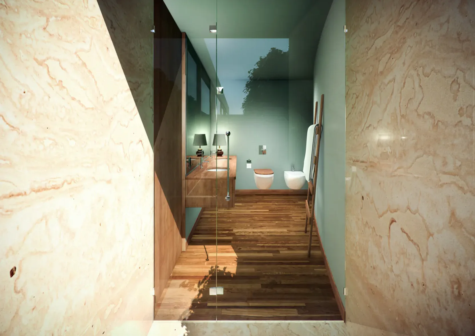 Suite com casa de banho